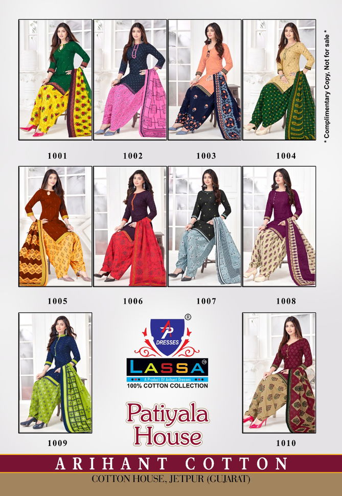 ARIHANT LASSA PATIYALA HOUSE Printed Pure Cotton Daily Wear Dress Material Collection